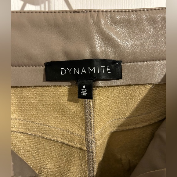 Dynamite Gisele faux leather straight leg pants - Picture 7 of 10